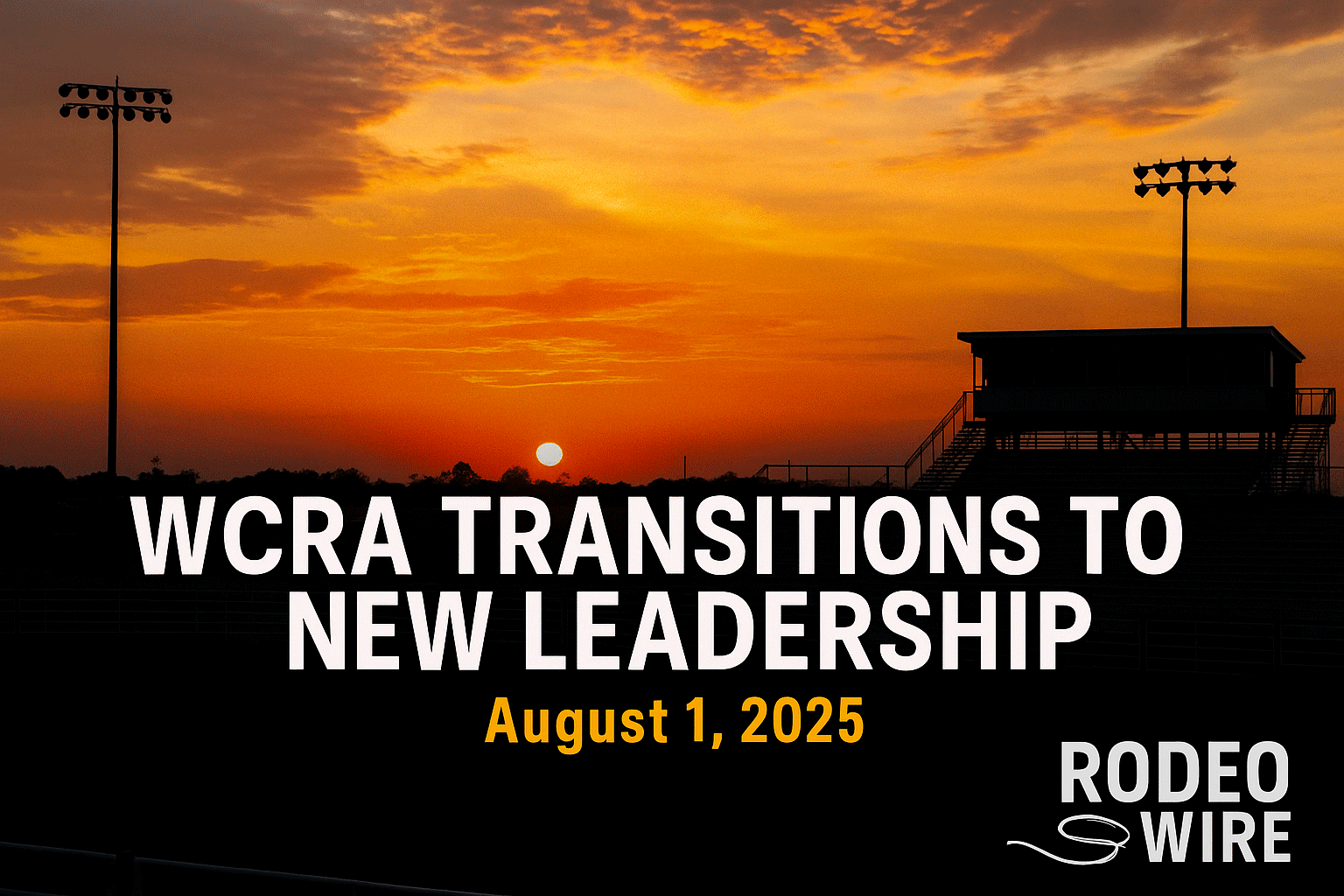 WCRA hands over the reins.